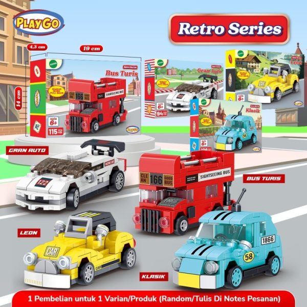 retro series playgo mainan anak lego