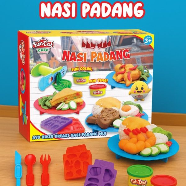 Mainan Edukasi Anak Makanan Nasi Padang Fundoh