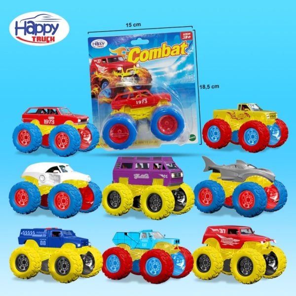 Mainan Happy Truck Mobil Combat Kendaraan Anak Cowok Mobil-Mobilan Tanpa Baterai Free Wheel