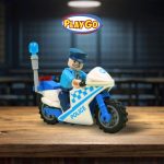 Detail Mainan Playgo Tim Polisi Tampak Depan