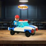 Detail Mainan Playgo Tim Polisi Tampak Depan
