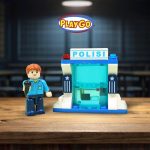 Detail Mainan Playgo Tim Polisi Tampak Depan