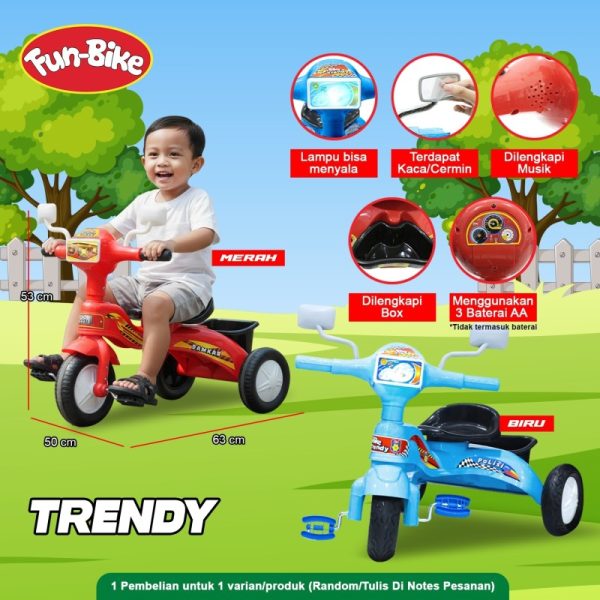 Sepeda Roda Tiga Funbike Trendy
