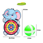 Target Bola Airball Mainan Lempar Bola Dinding Lempar Bola Panah Papan Dart Board Gajah Hewan Olahraga