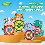 Target Bola Airball Mainan Lempar Bola Dinding Lempar Bola Panah Papan Dart Board Gajah Hewan Olahraga