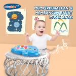 Edu fun Animal Newbietech Mainan Musik Bayi Hewan Gajah Sapi Efek Lampu dan Suara Belajar Edukasi Hadiah Toys
