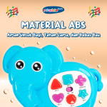 Edu fun Animal Newbietech Mainan Musik Bayi Hewan Gajah Sapi Efek Lampu dan Suara Belajar Edukasi Hadiah Toys
