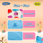 Edu fun Animal Newbietech Mainan Musik Bayi Hewan Gajah Sapi Efek Lampu dan Suara Belajar Edukasi Hadiah Toys