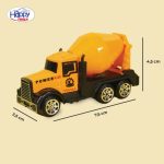 Dimensi Mainan Mobil Konstruksi DOMINATOR Free wheel Kendaraan Teknik Excavator Mobil Crane Truck Road Roller Bulldozers Forklift Diecast HAPPY TRUCK Miniatur Toy