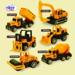 Mainan Mobil Konstruksi DOMINATOR Free wheel Kendaraan Teknik Excavator Mobil Crane Truck Road Roller Bulldozers Forklift Diecast HAPPY TRUCK Miniatur Toy