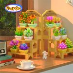 Bricks Block Pot Flower Bunga DIY Mainan Balok Susun Puzzle Blok Gift Hadiah Ulang Tahun FLORAL PLAYGO