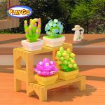 Bricks Block Pot Flower Bunga DIY Mainan Balok Susun Puzzle Blok Gift Hadiah Ulang Tahun FLORAL PLAYGO
