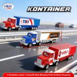 Jual Mainan Truck Container Box Miniatur Diecast Truk Truk KONTAINER Ekspedisi TANGKI JUMBO Kado Toy HAPPY TRUCK Bisa Lepas Pasang