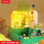 Mainan Tembak Bola Boneka Mini Mesin Capit Seperti Timezone dengan Musik & Lampu Arcade MAOMAO COTTON