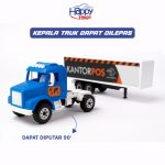 Jual Mainan Truck Container Box Miniatur Diecast Truk Truk KONTAINER Ekspedisi TANGKI JUMBO Kado Toy HAPPY TRUCK Bisa Lepas Pasang