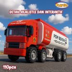 Jual Mainan Block Truk Tanah Pom Bensin Mobil Kantor Pos TRUCK SERIES PLAYGO Model Blok Bangunan Puzzle Susun Edukasi Mainan Brick Hadiah Toys