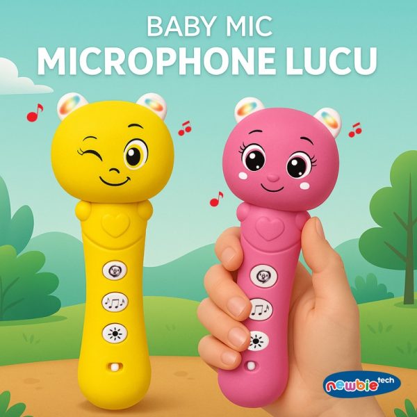 Mainan Mic Bayi Newbietech Baby Mic Mainan Alat Merekam Suara Bayi Toys