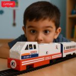 Mainan Anak Rail King KERETA Api INDONESIA Rel Lokomotif Classic Train Set 21 PCS