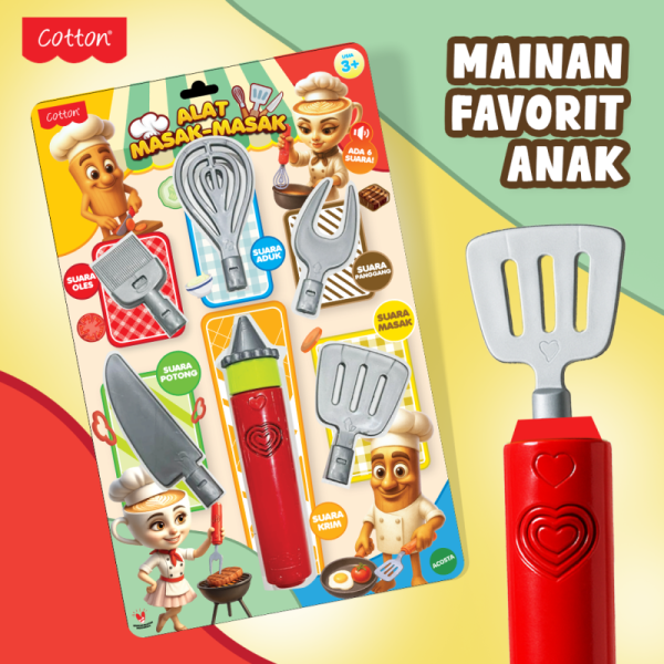 Mainan ALAT MASAK MASAKAN COTTON Tungtung Ballerina Capucina 5 in 1 Bunyi Mainan Dapur Anak Cooking Set Mainan Masak Masakan Mainan Rumah