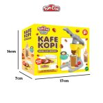 Mainan Lilin Anak Aroma Kopi Asli Fundoh KAFE KOPI | Mainan Edukatif Barista Mini | Cetakan Kopi Unik Fun Doh