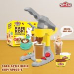 Mainan Lilin Anak Aroma Kopi Asli Fundoh KAFE KOPI | Mainan Edukatif Barista Mini | Cetakan Kopi Unik Fun Doh