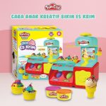 KIOS ES KRIM FUNDOH Mainan Dapur Plastisin Set Pembuat Kue Es Krim Edukatif Mainan Clay Anak Perempuan Slime Alat Masak Masakan Edukasi Peran Kitchen Toys