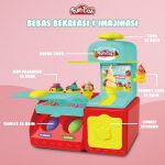 KIOS ES KRIM FUNDOH Mainan Dapur Plastisin Set Pembuat Kue Es Krim Edukatif Mainan Clay Anak Perempuan Slime Alat Masak Masakan Edukasi Peran Kitchen Toys
