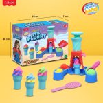 Mainan Edukasi Anak Pasir Kinetik Magic Sand Ms Flurry Cetakan Es krim