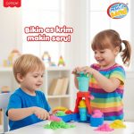 Mainan Edukasi Pasir Kinetik Magic Sand Cetakan Eskrim MS Flurry