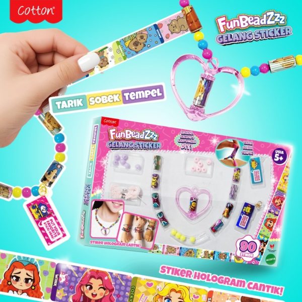 Aksesoris DIY Gelang Anak Gelang sticker COtton