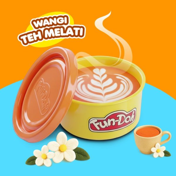Mainan Plastisin Anak Fundoh Wangi Teh melati Asli