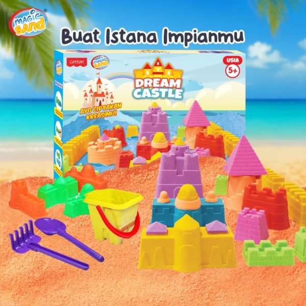 Mainan Cetakan Istana pasir Dream Castle Magic Sand