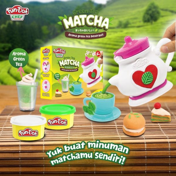 Mainan Plastisin Anak Fundoh Wangi Matcha Asli