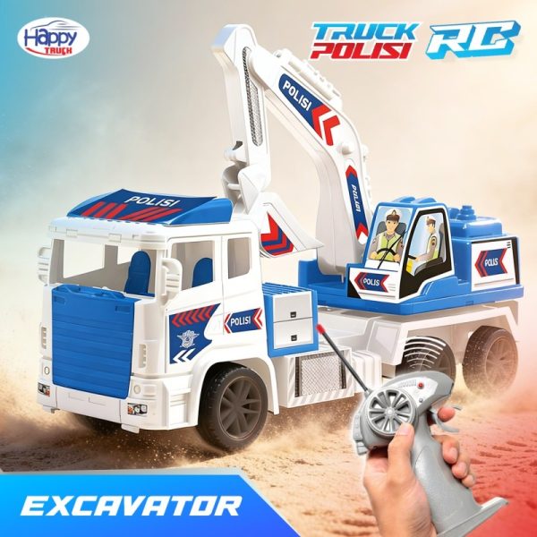 Mainan Anak Truk Polisi RC Happy Truck