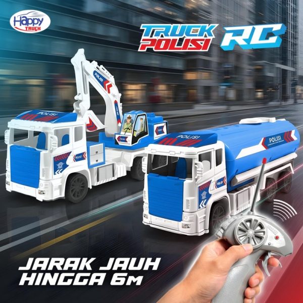 Mainan Anak Truk Polisi RC Happy Truck