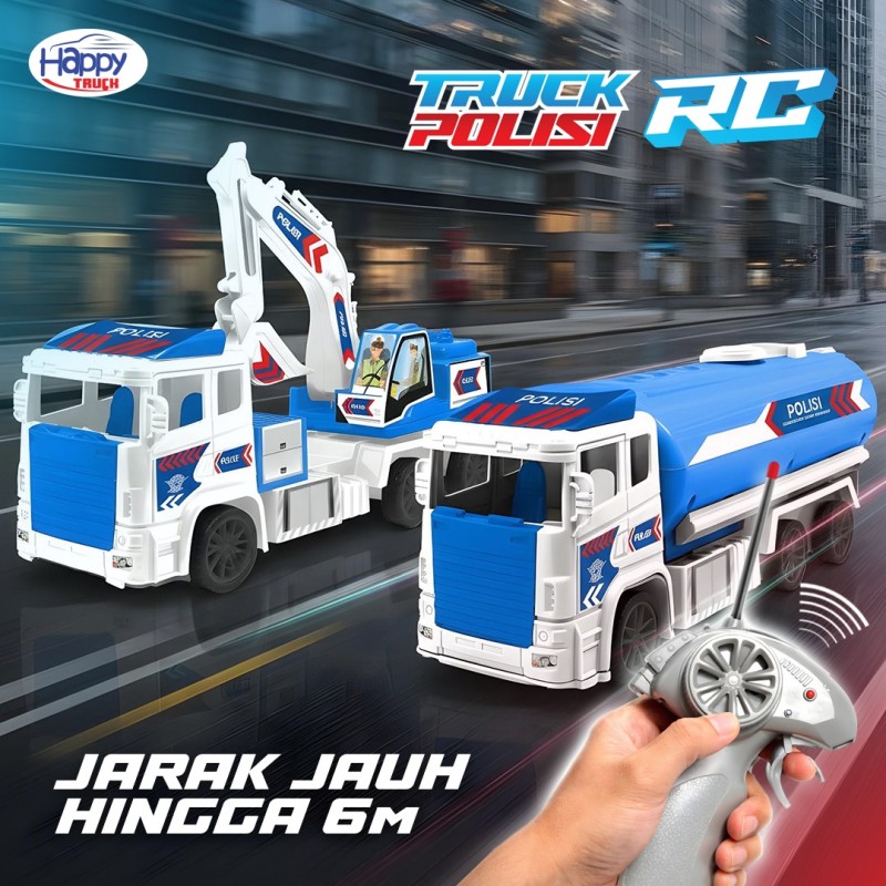 Mainan Anak Truk Polisi RC Happy Truck