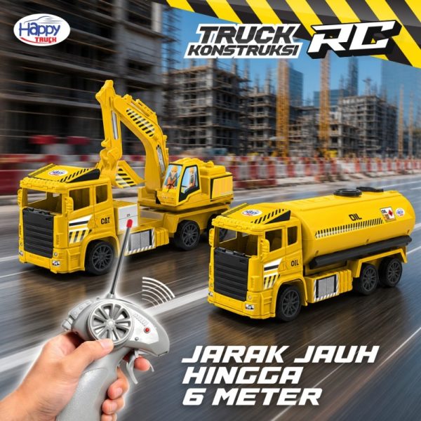 Mainan Remot Control Truk Excavator Happy Truck