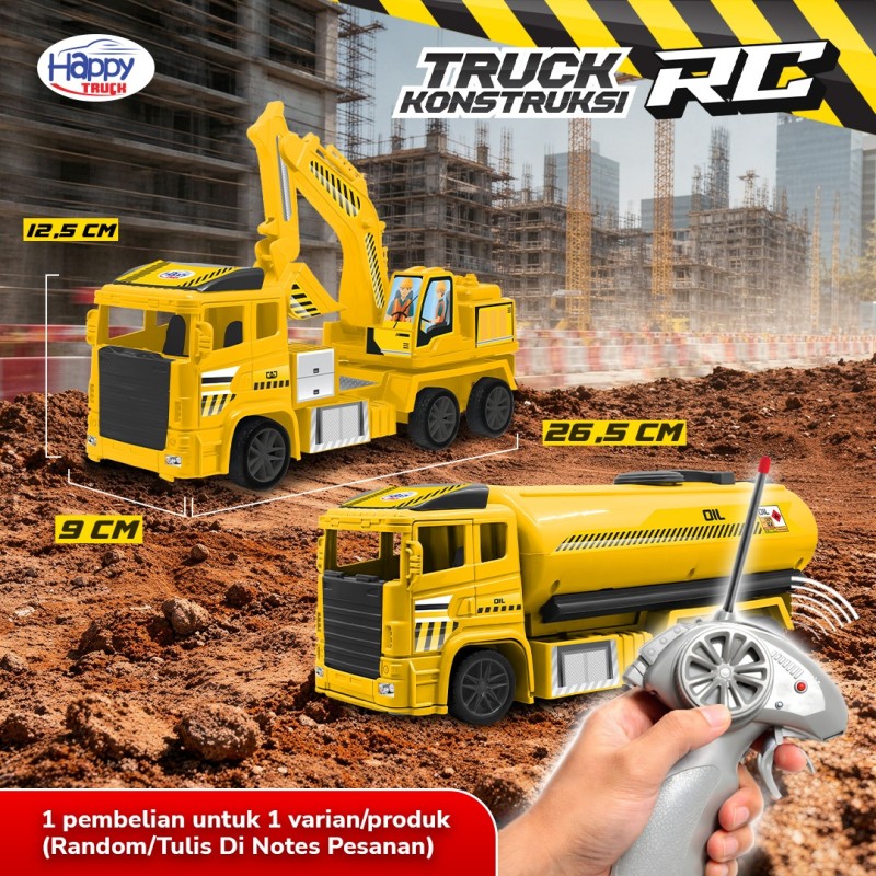Mainan Remot Control Truk Excavator Happy Truck