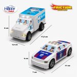 Mainan Anak Viral Mobil MBG Polisi Friction Happy Truck