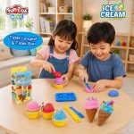 Mainan Fundoh Clay Ice Cream Set Anak Aman dan Tidak Beracun