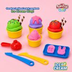 Mainan Fundoh Clay Ice Cream Set Anak Aman dan Tidak Beracun