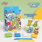 Mainan Fundoh Clay Gantungan Kunci Set Anak Aman dan Tidak Beracun