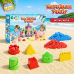 Magic Sand Kerajaan Pasir mainan pasir kinetik edukatif anak usia 5 tahun ke atas dengan pilihan varian Royal Castle dan Kingdom Village lengkap dengan cetakan kastil, pasir warna-warni, dan tatakan bermain.