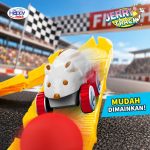 Mainan mobil bentuk tikus dengan trek untuk anak