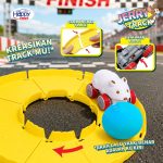 Mainan mobil bentuk tikus dengan trek untuk anak