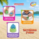 Magic Sand Kerajaan Pasir mainan pasir kinetik edukatif anak usia 5 tahun ke atas dengan pilihan varian Royal Castle dan Kingdom Village lengkap dengan cetakan kastil, pasir warna-warni, dan tatakan bermain.