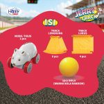 Mainan mobil bentuk tikus dengan trek untuk anak