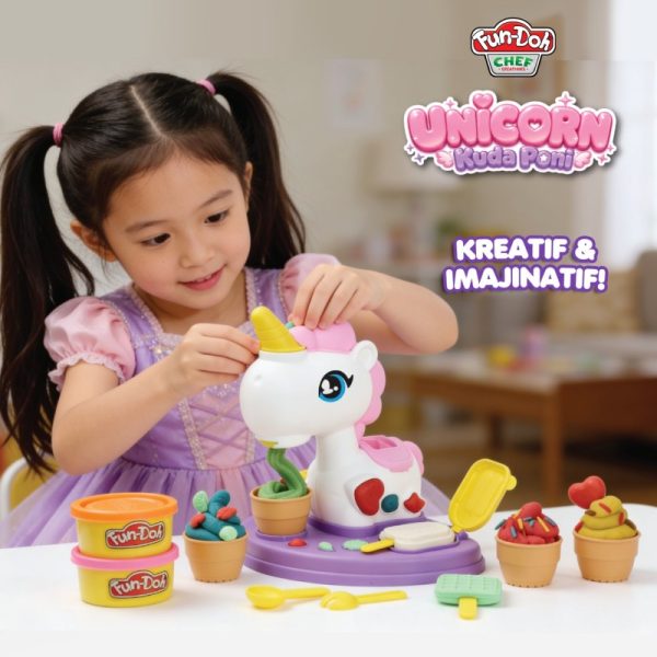 Mainan Edukasi fundoh Kuda Poni Unicorn