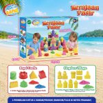 Magic Sand Kerajaan Pasir mainan pasir kinetik edukatif anak usia 5 tahun ke atas dengan pilihan varian Royal Castle dan Kingdom Village lengkap dengan cetakan kastil, pasir warna-warni, dan tatakan bermain.